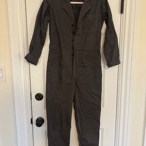 Alex Mill Standard Jumpsuit in Cotton Twill Iron Grey